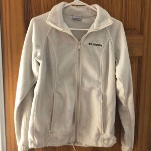 Fuzzy White Columbia Women's Fleece